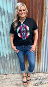 Native Paradise Embroidered Fringe Top - Also in Plus Size