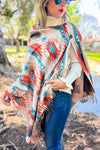 Scottsdale Aztec Poncho Style Cardigan - Also in Plus Size