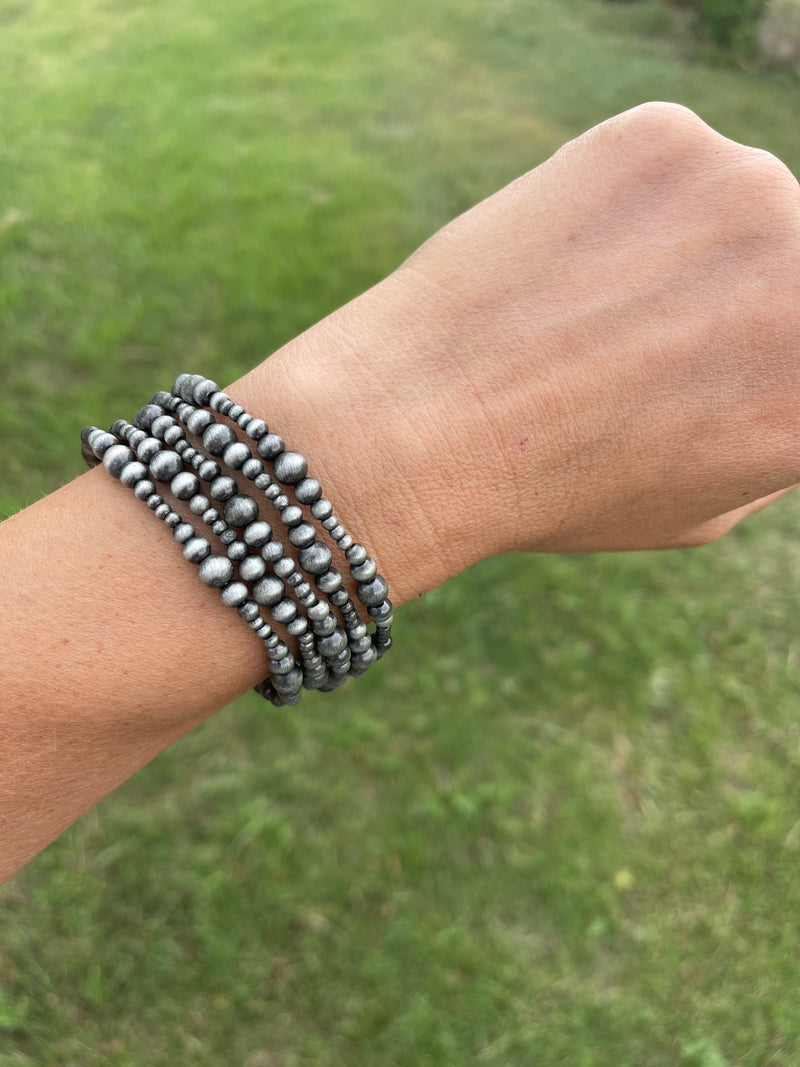 Tori Navajo Pearl Stretch Bracelet Set