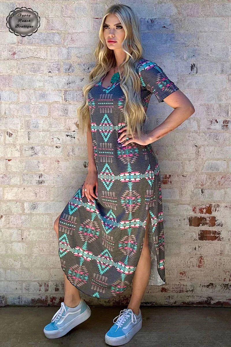 Aztec Heights Maxi Dress - Also in Plus Size