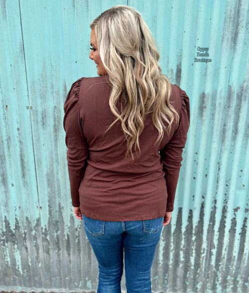 Touch of Class Brown Top - Also in Plus Size