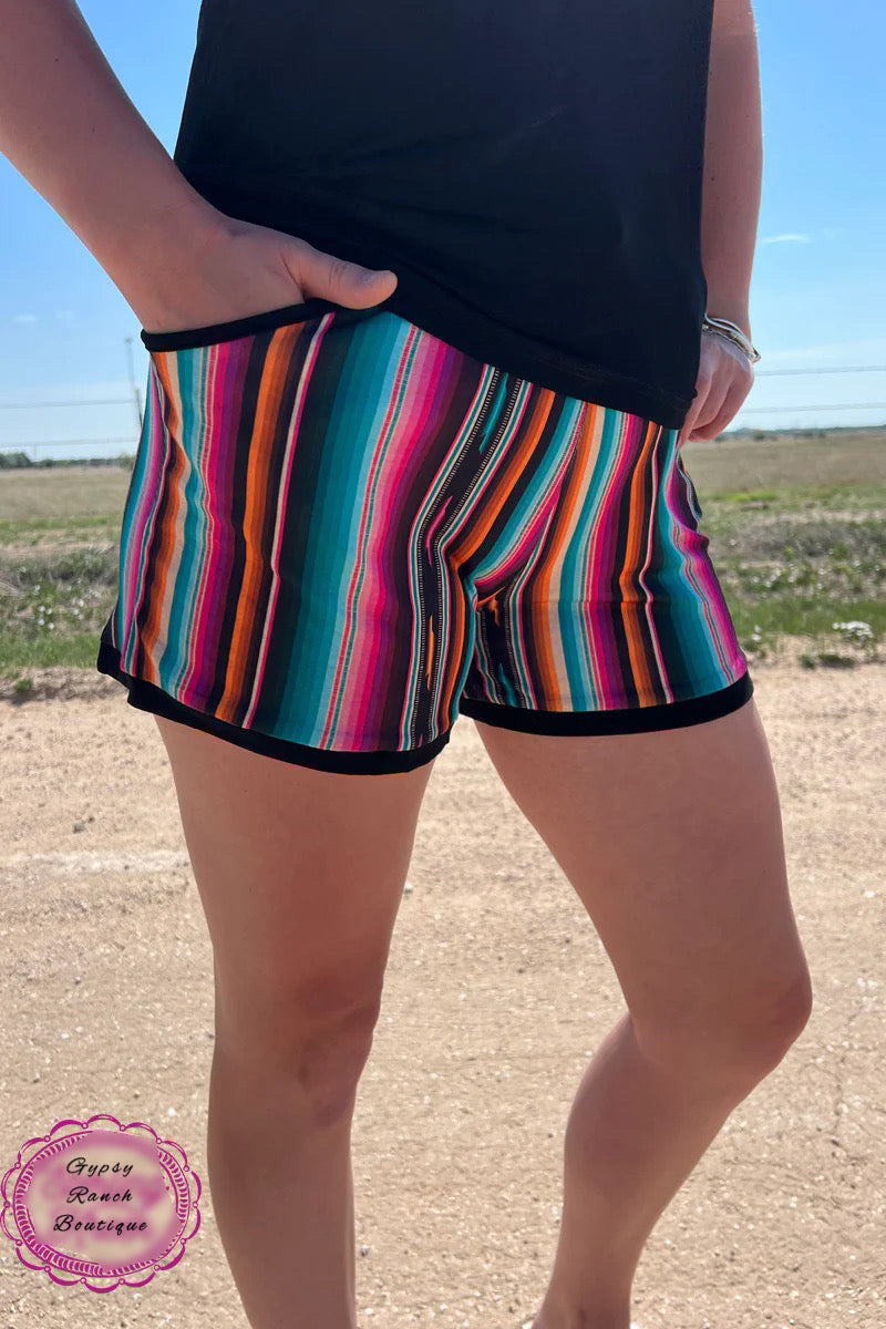 Color Me Serape Shorts - Also in Plus Size