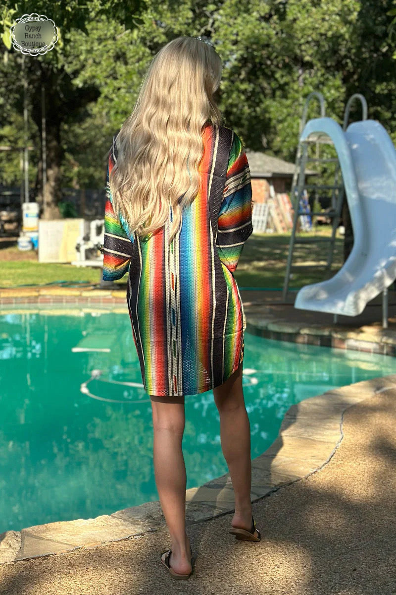 Coahoma Serape Kimono Caridgan - Also in Plus Size
