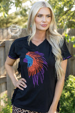 Wilshire Chief Embroidered Fringe Top - Also in Plus Size