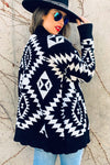 Chezni Hollow Aztec Cardigan - Also in Plus Size