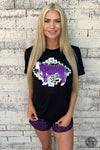 Sheridan Purple Tooled Shorts - Also in Plus Size
