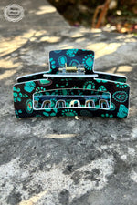 Turquoise Squash Blossom Hair Clip