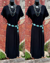 Brogan Black Maxi Dress - Also in Plus Size