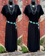 Brogan Black Maxi Dress - Also in Plus Size