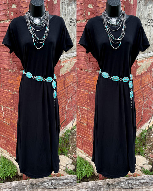 Brogan Black Maxi Dress - Also in Plus Size