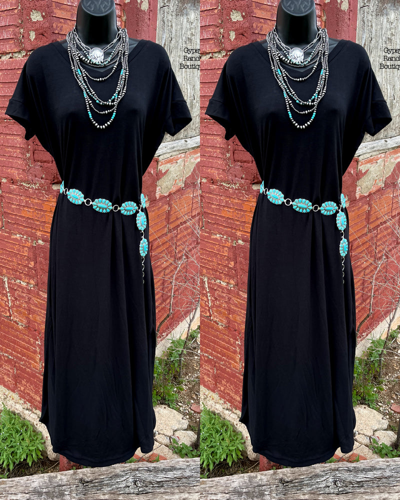 Brogan Black Maxi Dress - Also in Plus Size
