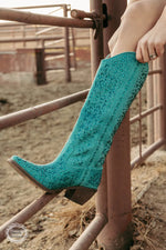 A Turquoise Dream Boots