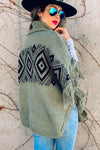 Carbon Aztec Top - Also in Plus Size