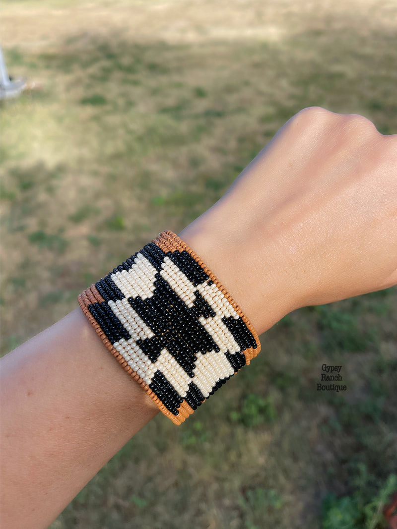 Carter Aztec Beaded Cuff Bracelet
