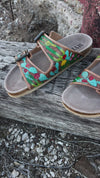 PREORDER - Cactus Bloom Tooled Leather Sandals