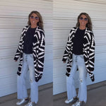 Koe Black Reversible Aztec Cloud Cardigan - Also in Plus Size