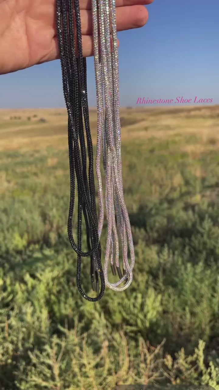 AB Crystal Rhinestone Shoe Laces – Gypsy Ranch Boutique