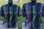 Black Hills Sequin Top - Also in Plus Size