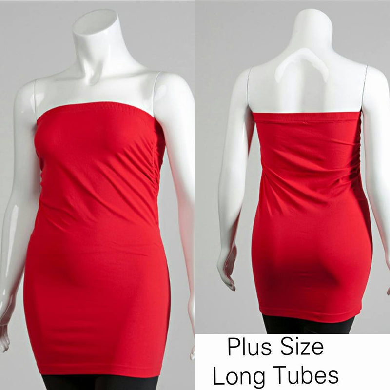 Plus Size Long Tube Top