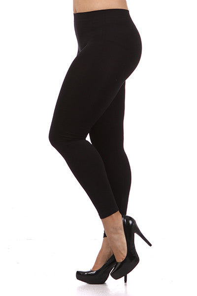 Winter Park Fleece Plus Size Leggings-Several Colors