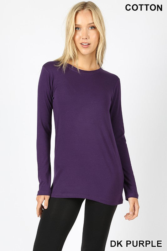 The Perfect Basic Long SLeeve Solid Top - Also in Plus Size