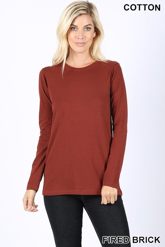 The Perfect Basic Long SLeeve Solid Top - Also in Plus Size