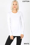 The Perfect Basic Long SLeeve Solid Top - Also in Plus Size