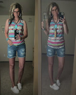 Cali Judy Blue Distressed Jeans