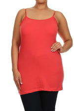 Solid Cami Top Plus Size