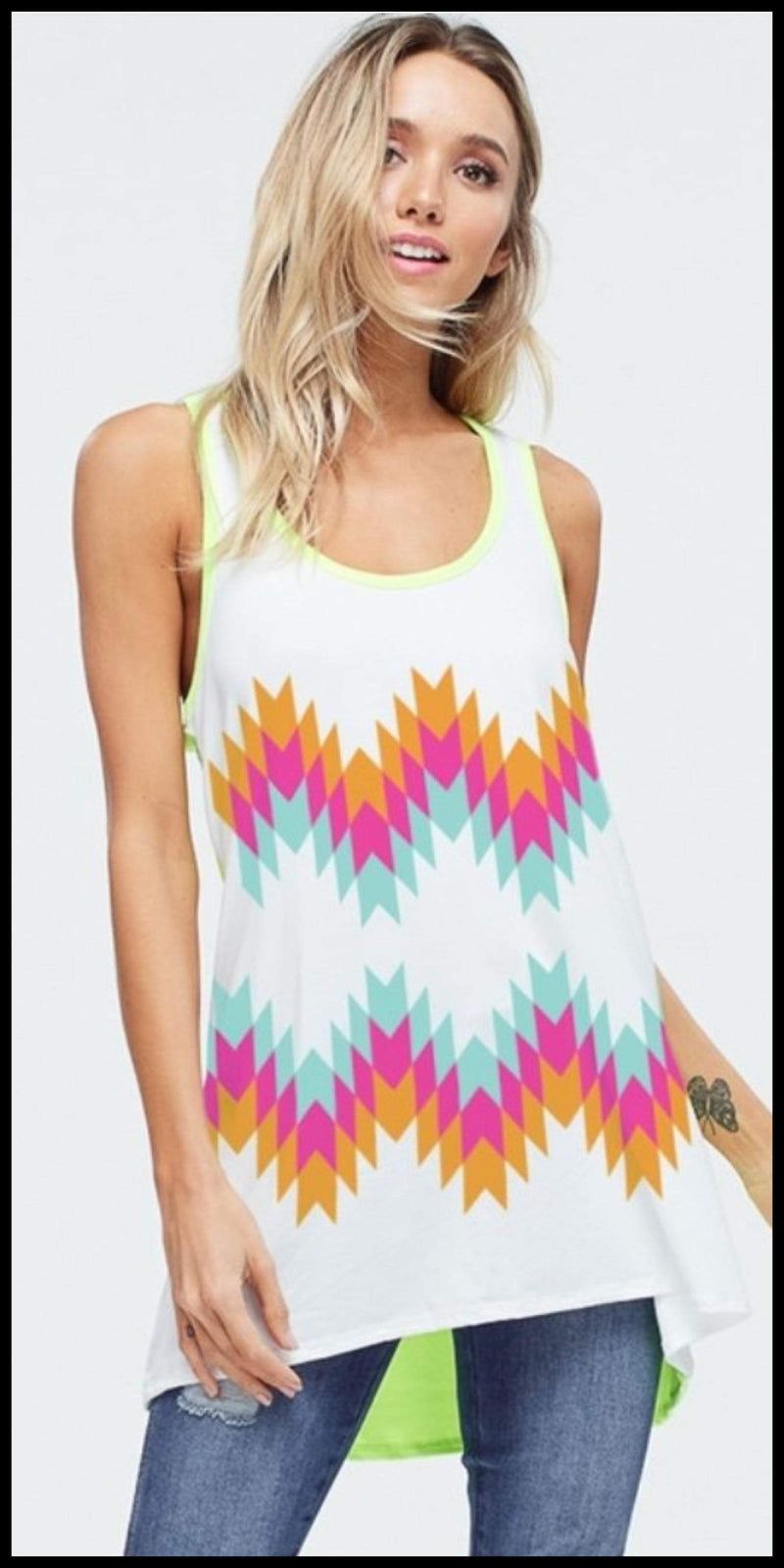Lonesome Legacy Neon Tank Top