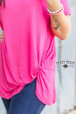 Pink Knotty Top - Also in Plus Size