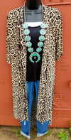 Elpaso Sunset Long Silver & Turquoise Squash Blossom