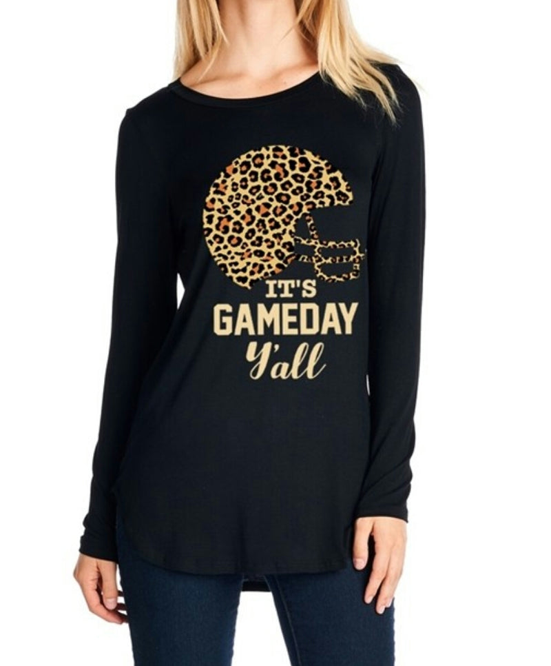 Spirit Leopard Game Day Top