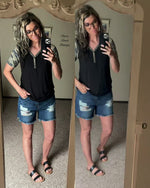 Dell City Distressed Denim Shorts