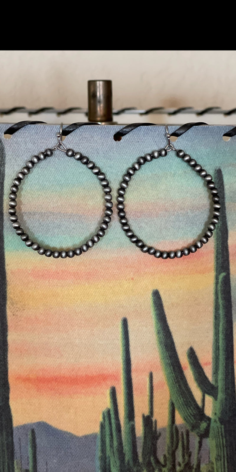 Boyd Navajo Pearl Hoop Earrings