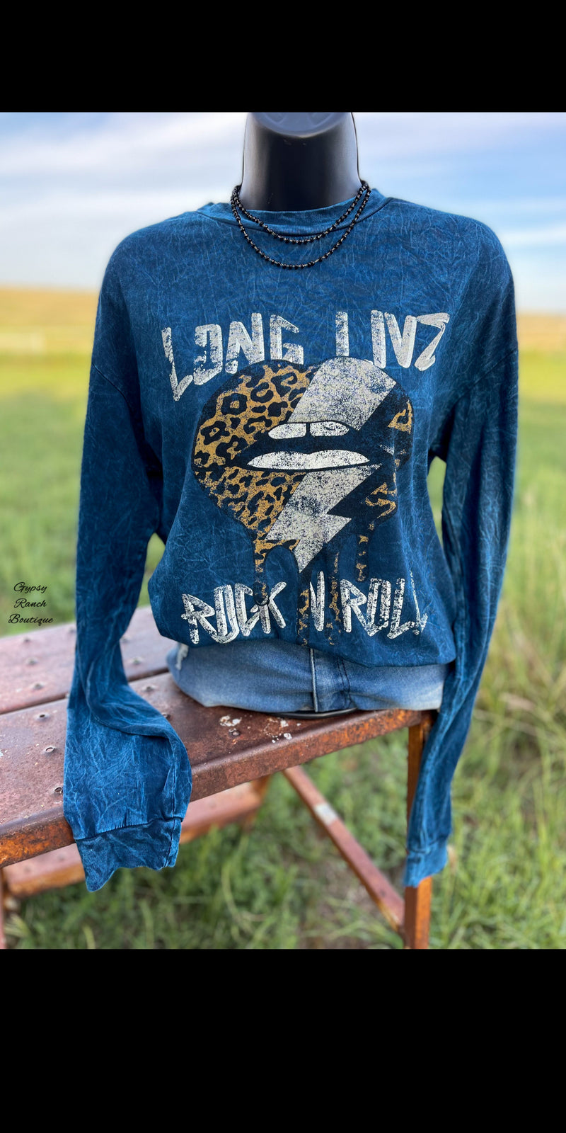Long Live Rock N Roll Pullover Top - Also in Plus Size