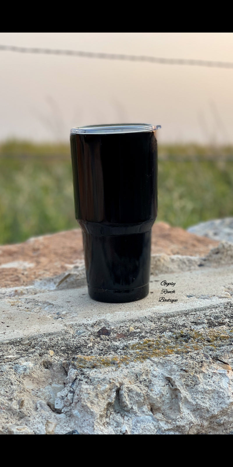 Black 30 oz Cup with Lid
