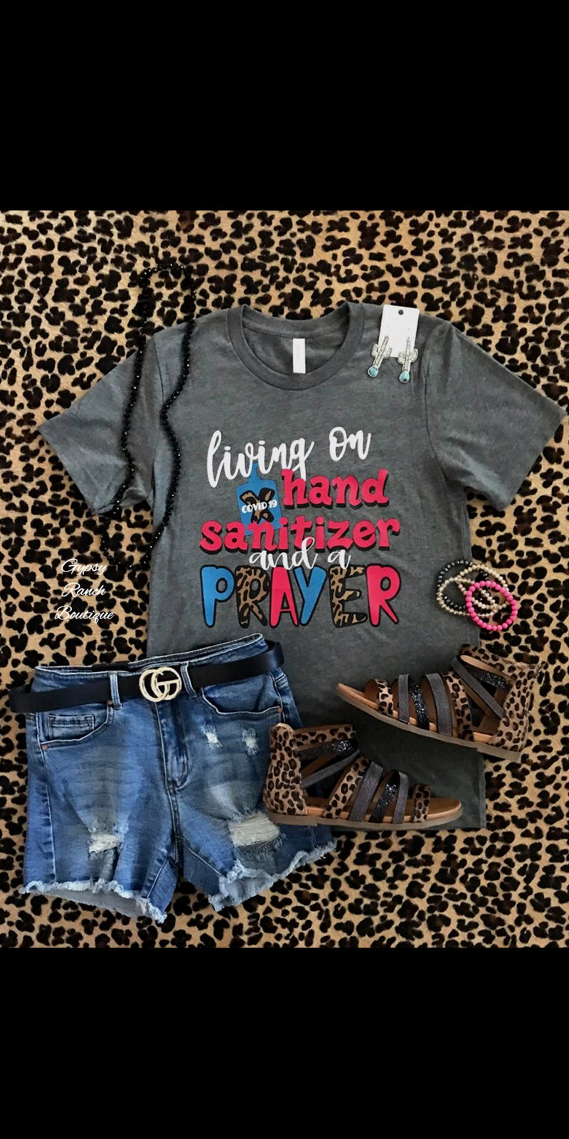 Hand Sanitizer & A Prayer Top - Also in Plus Size