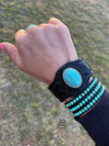 Range Rider Turquoise Leather Cuff Bracelet