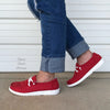 Gypsy Jazz RED Slip On Shoes