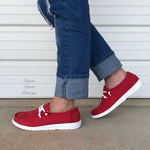 Gypsy Jazz RED Slip On Shoes