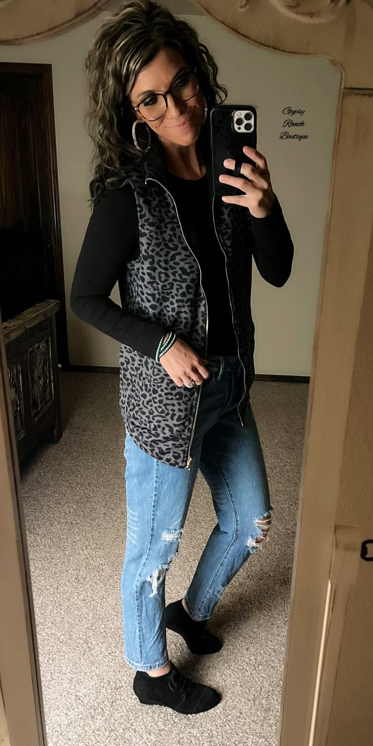 Tucker Leopard Vest - Also in Plus Size