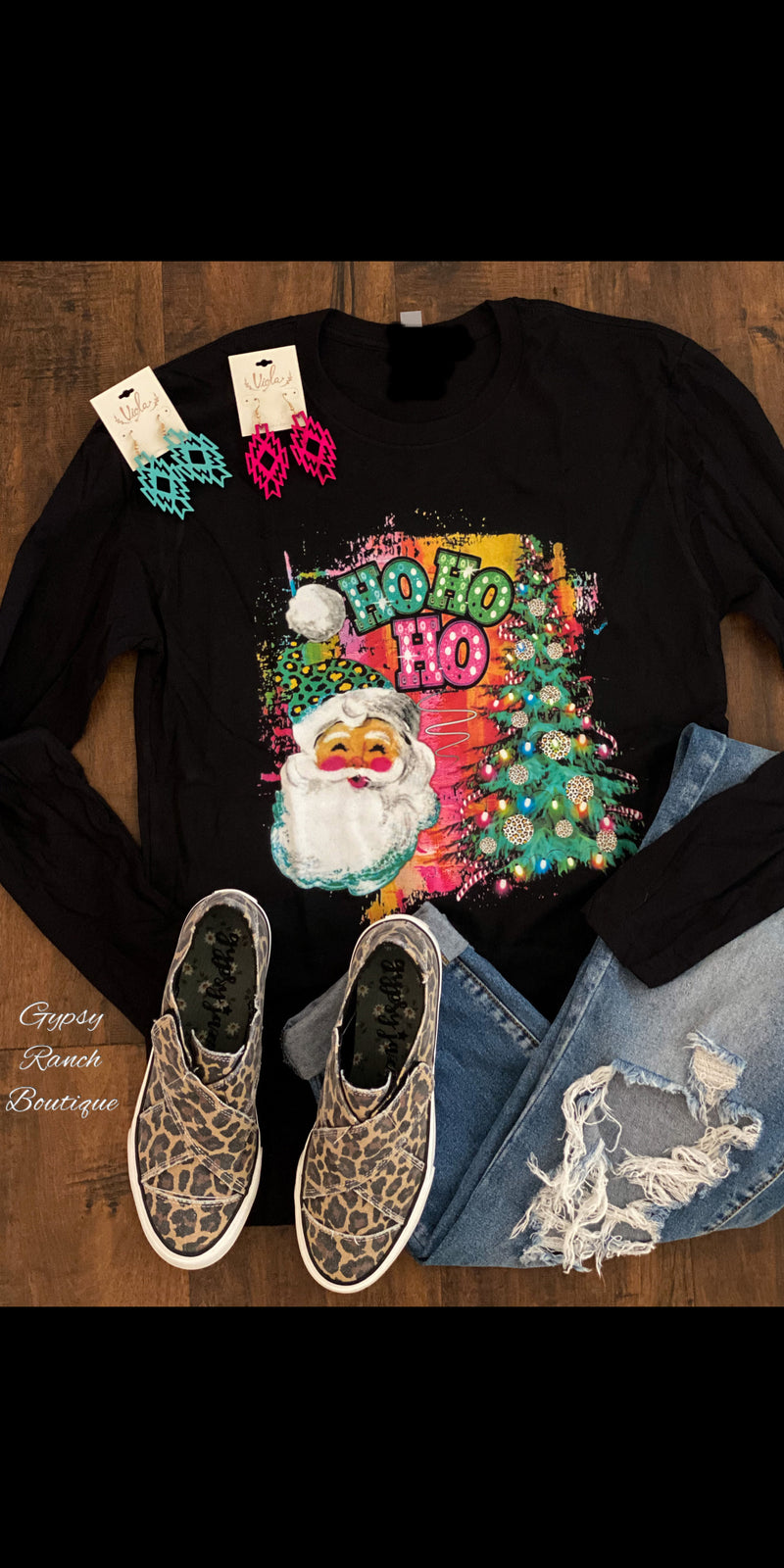 Ho Ho Ho Bright Lights Top - Also in Plus Size