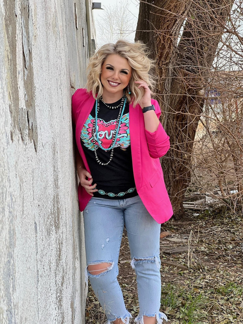 Bristen Pink Blazer
