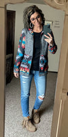 Jentry Tribal Zip Up Jacket - Also in Plus Size