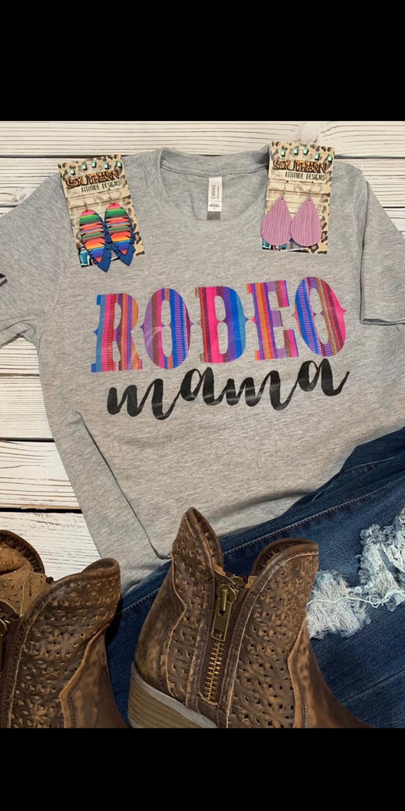 Rodeo Mama in Serape Top - Also in Plus Size