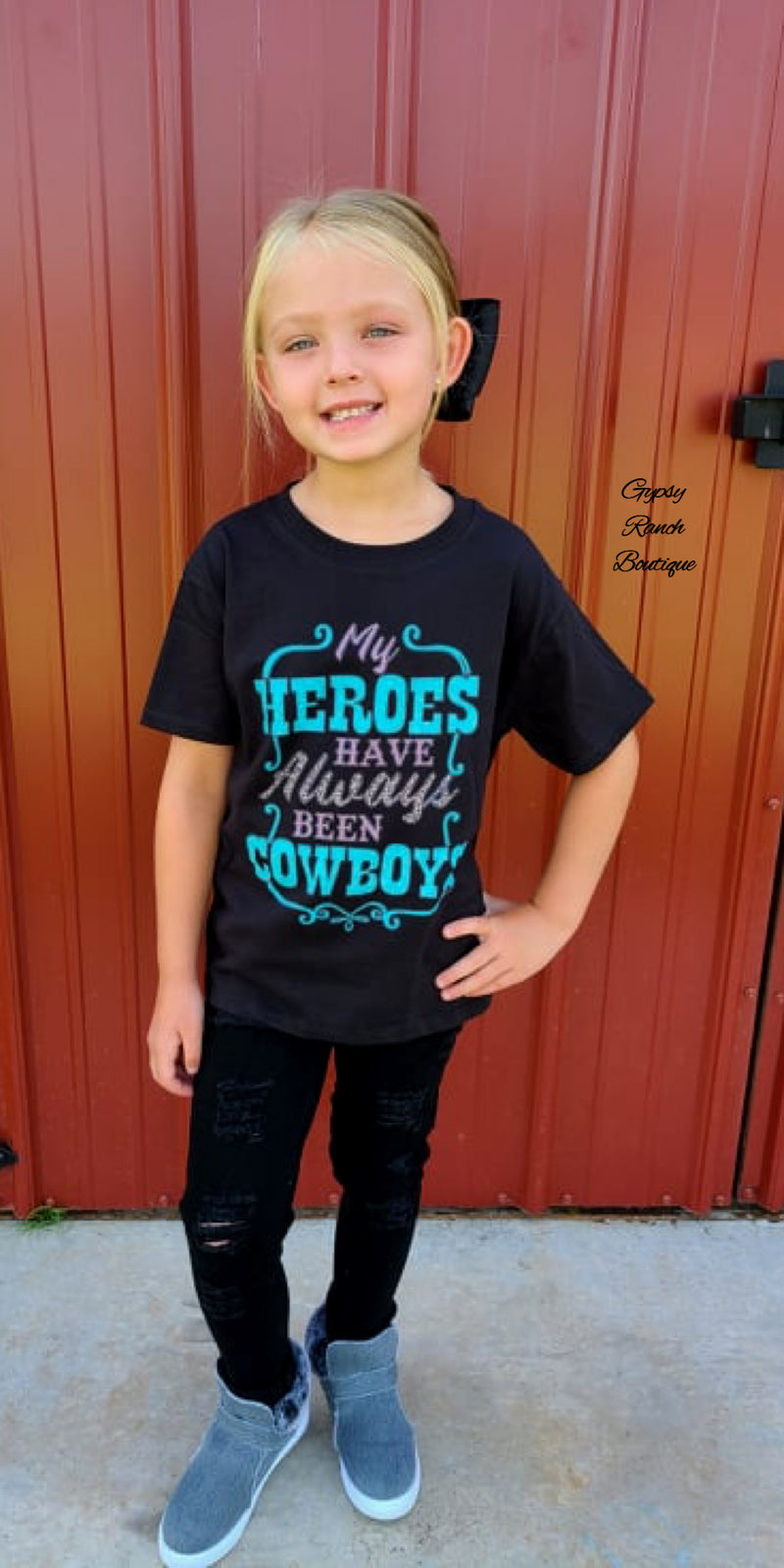Kids My Heroes Have Always Been Cowboys Top