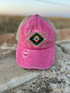 Embroidered Aztec Caps