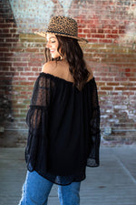 Slice of Paradise Black Detailed Top - Also in Plus Size