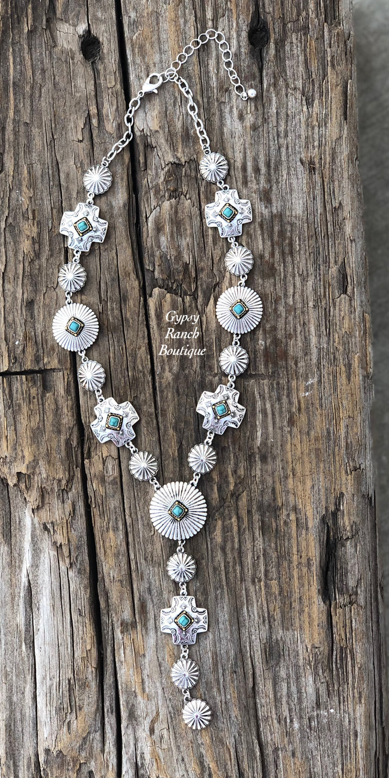 Duncan Long Concho Necklace